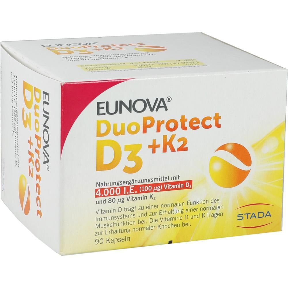 EUNOVA DuoProtect D3+K2 1000 I.E./80 μg Kaps.Kombi